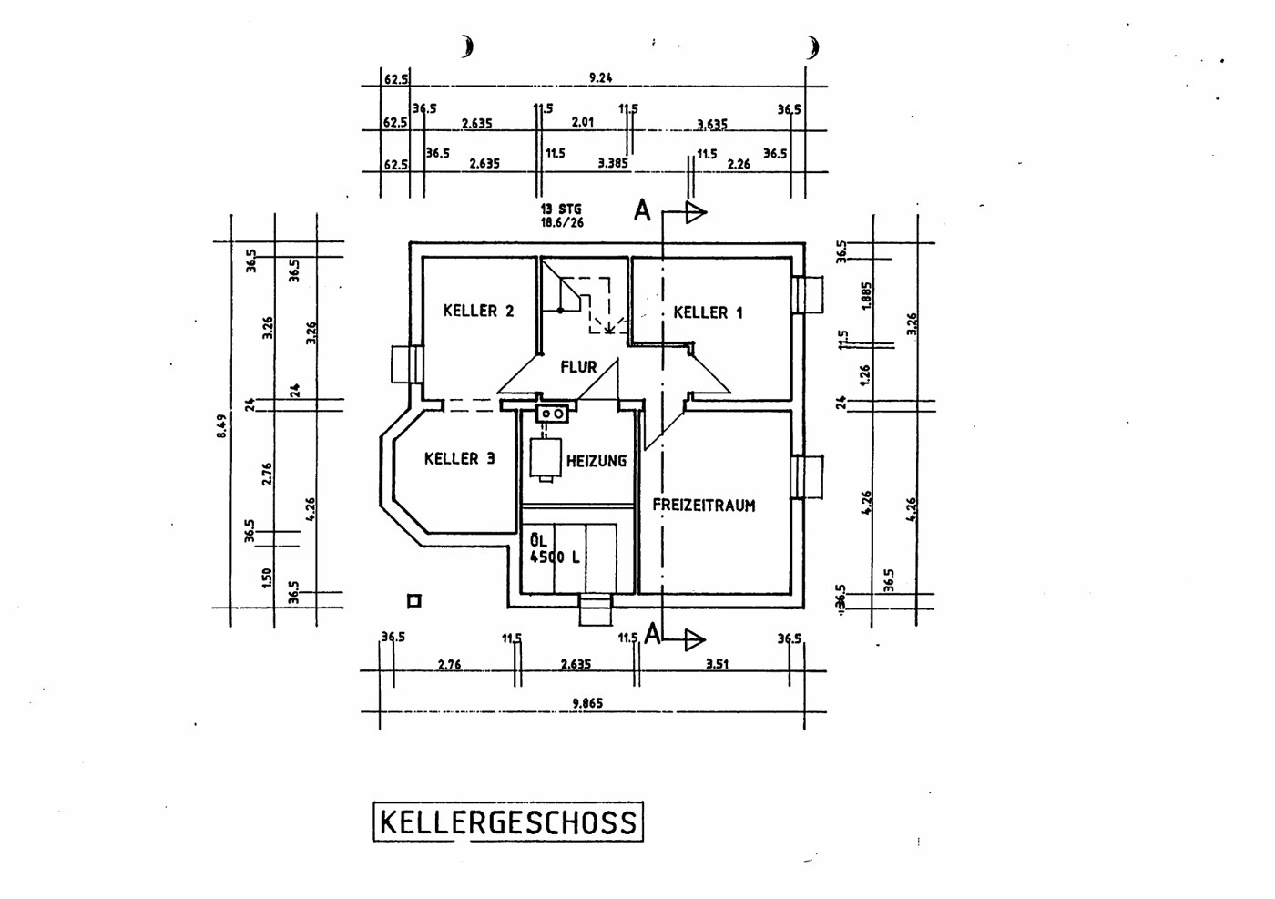 Grundriss Kellergeschoss